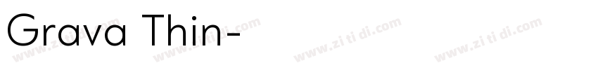 Grava Thin字体转换